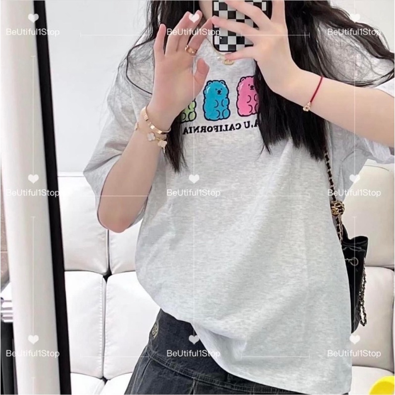 Áo thun WHO.A.U California hình 4 gấu  sale 85%