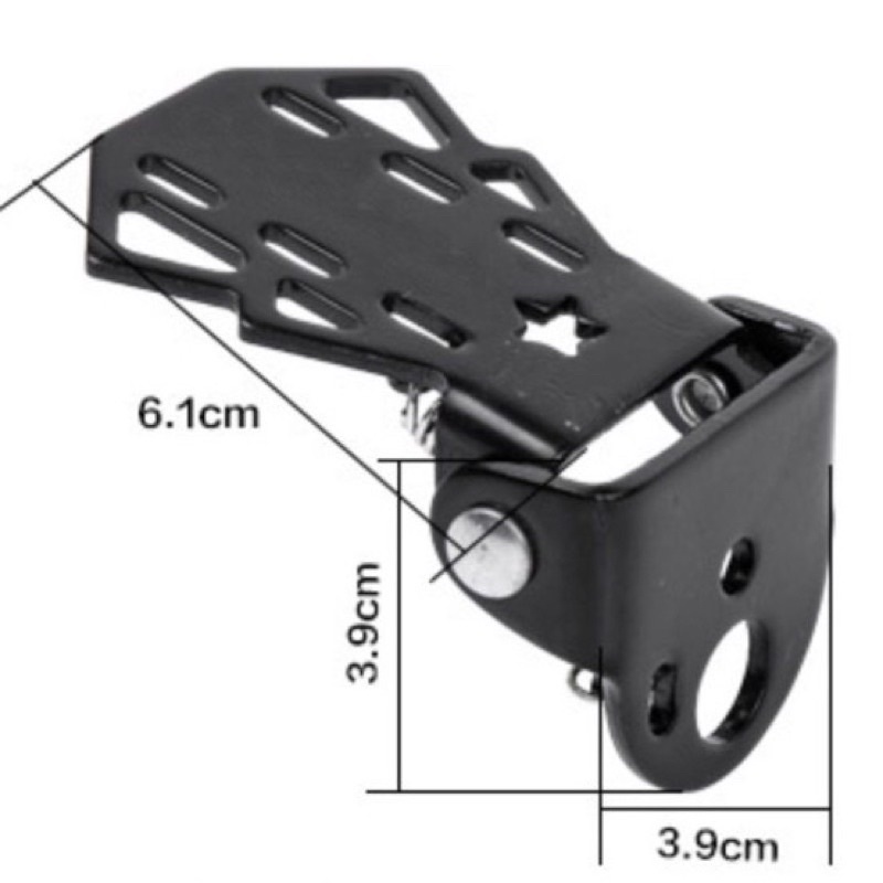 Để chân gấp sau xe đạp