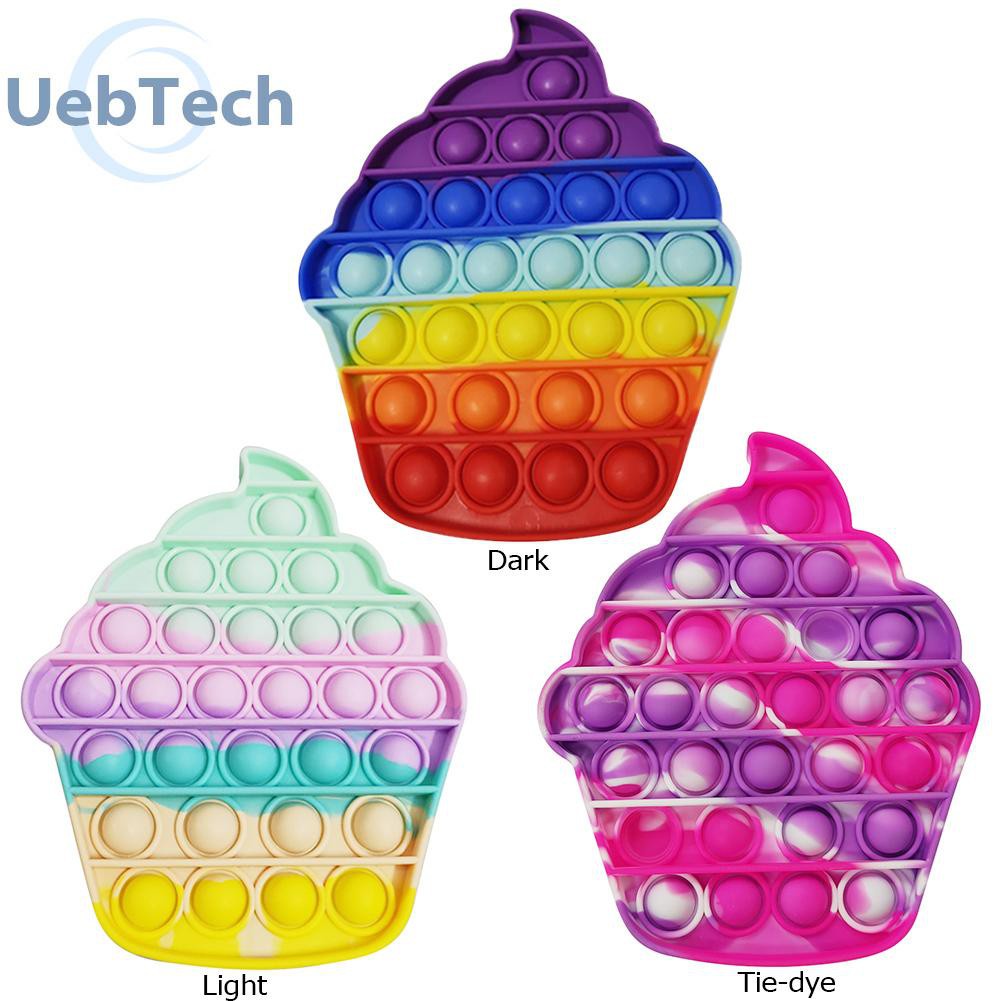 Uebtech Đồ Chơi Xốp Squishy Giảm Stress Hình Cây Kem Nhiều Màu Sắc Dễ Thương Cho Bé