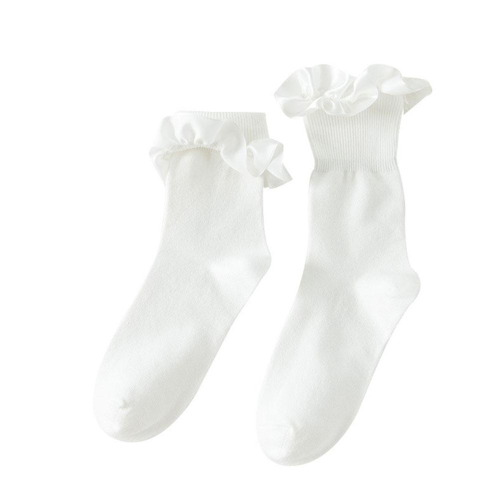 Vớ Cotton Mềm Phối Ren Cổ Điển Ngọt Ngào Dễ Thương