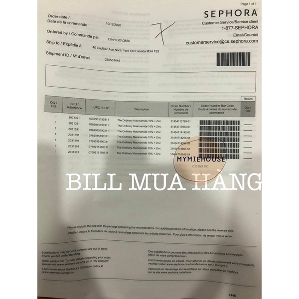 SERUM THE ORDINARY NIACINAMIDE 10% + ZINC 1%