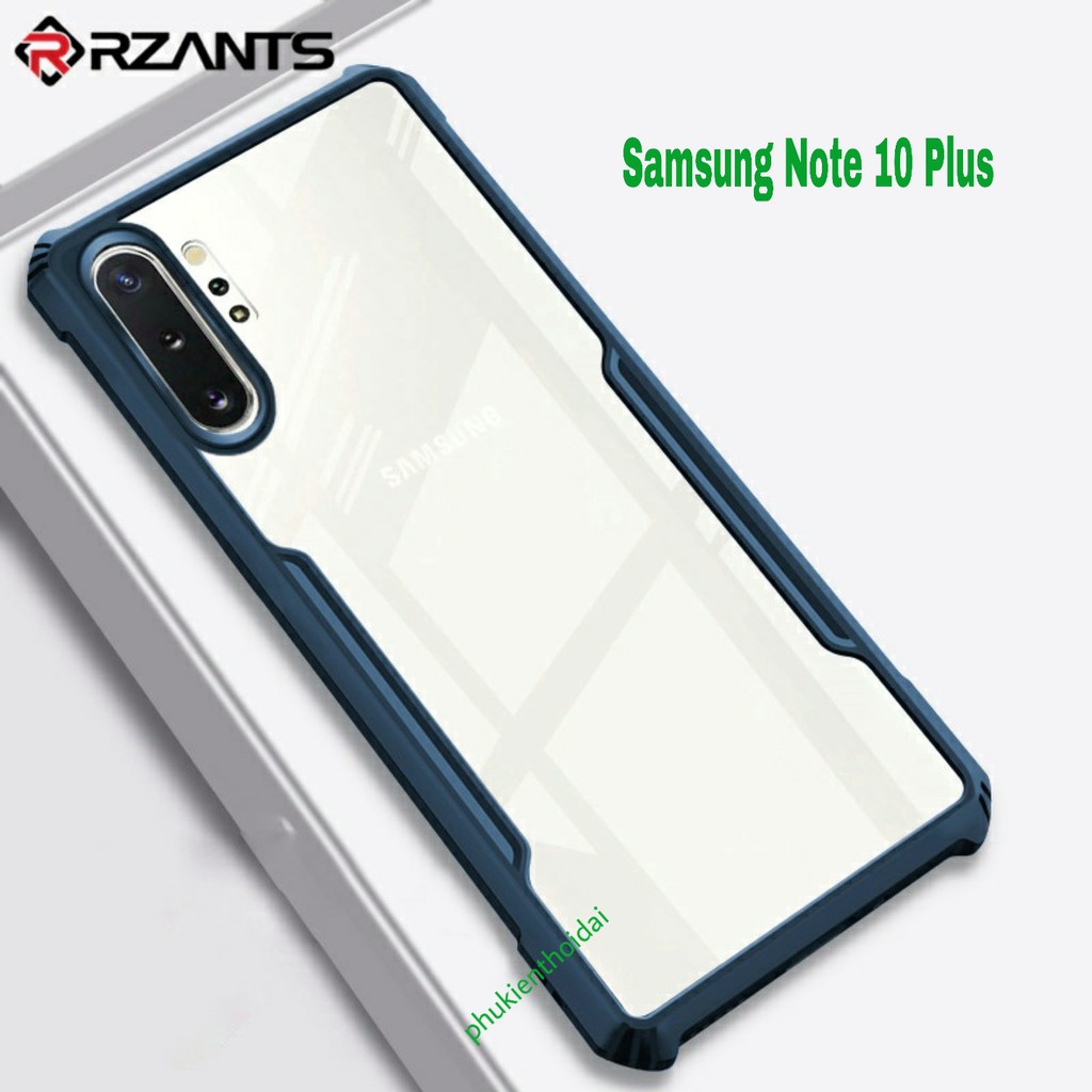 Ốp lưng Samsung Galaxy Note 10 Plus thể thao lưng trong viền màu kiểu dáng Xundd chống ố vàng 2