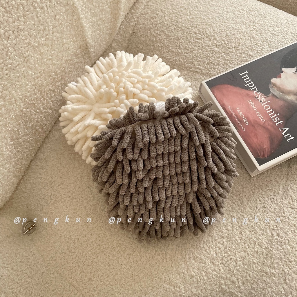 Chenille Khăn Lau Tay Lông Mềm Thấm Hút Nước Có Thể Treo Được ins