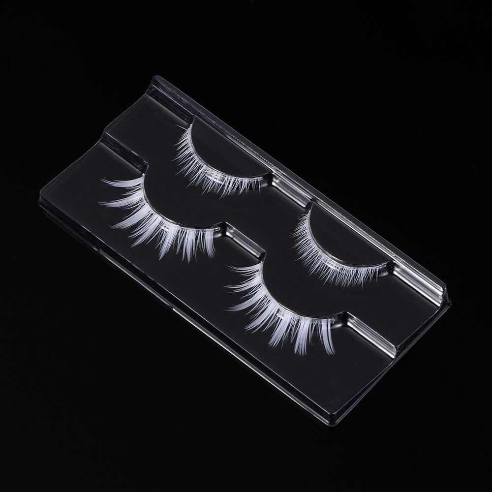 OCEANMAP Lông Mi Giả Màu Trắng Uốn Xoăn Được Dùng Hóa Trang