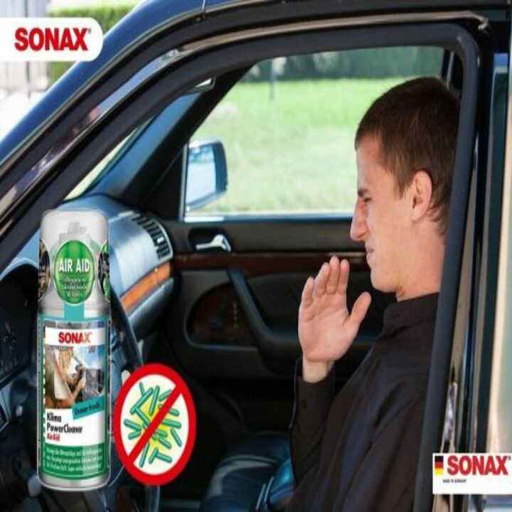 Chai khử mùi, diệt khuẩn và làm sạch hệ thống điều hòa của ô tô, thương hiệu Sonax 323600 - Dung tích 100 ml