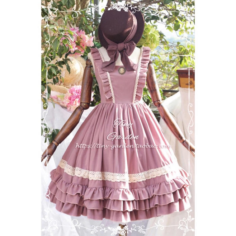YAS0357-Váy Lolita retro JSK Tiny Garden