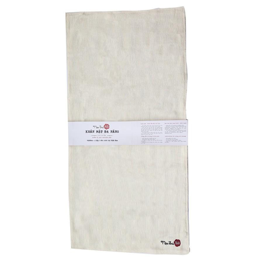 Mộc Trà Silk| Khăn Mặt Tơ Tằm Đa Năng 2 Lớp 40x80cm