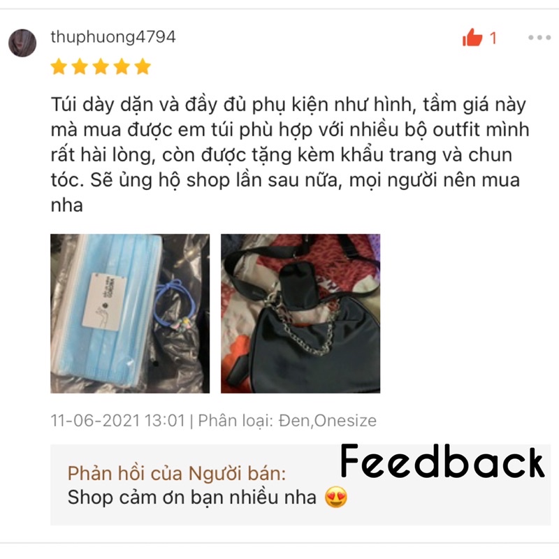 (Hàng loại 1) Túi đeo chéo quốc dân hot trend kèm túi phụ phong cách Hàn Quốc