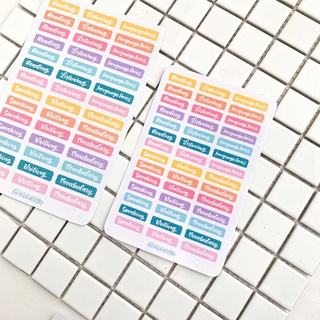 Mini - Sticker Đề Mục Anh Văn - Sticker Ham Học / Hidari