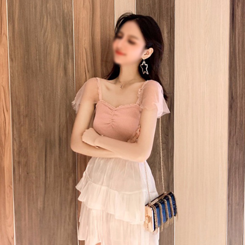 Áo nữ màu trơn thiết kế ôm sát tôn dáng