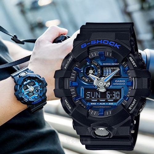 Đồng Hồ Casio Nam Dây Nhựa G-SHOCK GA-710-1A2DR Chính Hãng