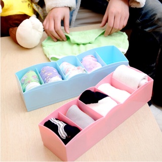 Hộp đựng đồ lót, khay nhựa 5 ngăn đựng đồ lót, tất, vớ tiện dụng