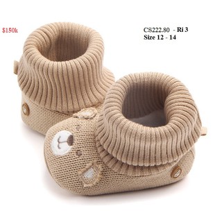 Boot tập đi cổ len 3 màu