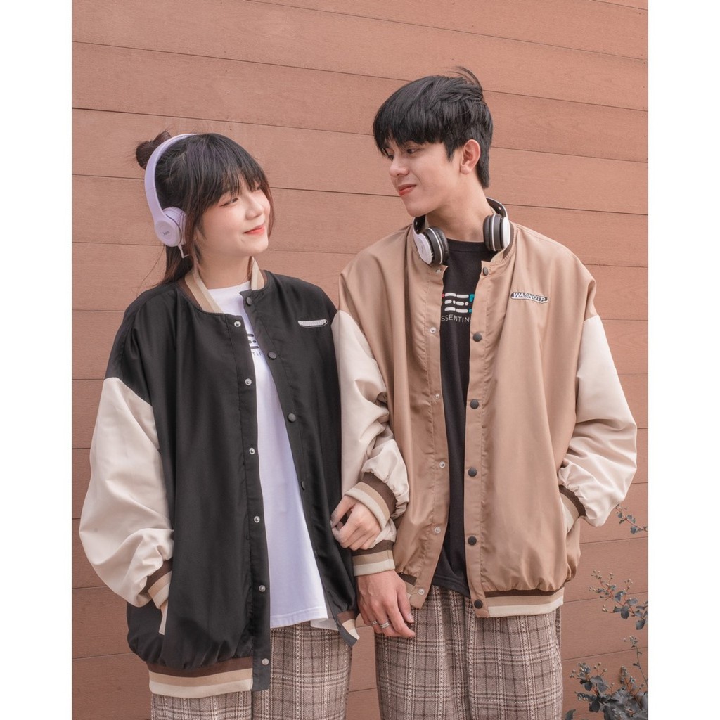 Áo Khoác Dù BOMBER WAS Form Rộng Tay Dài Ulzzang Unisex