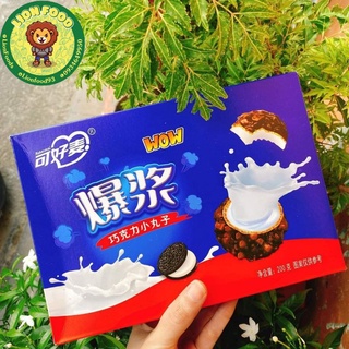 Bánh socola 3 lớp nhân kem ăn vặt trung quốc.đồ ăn vặt hà nội.đồ ăn vặt ngon