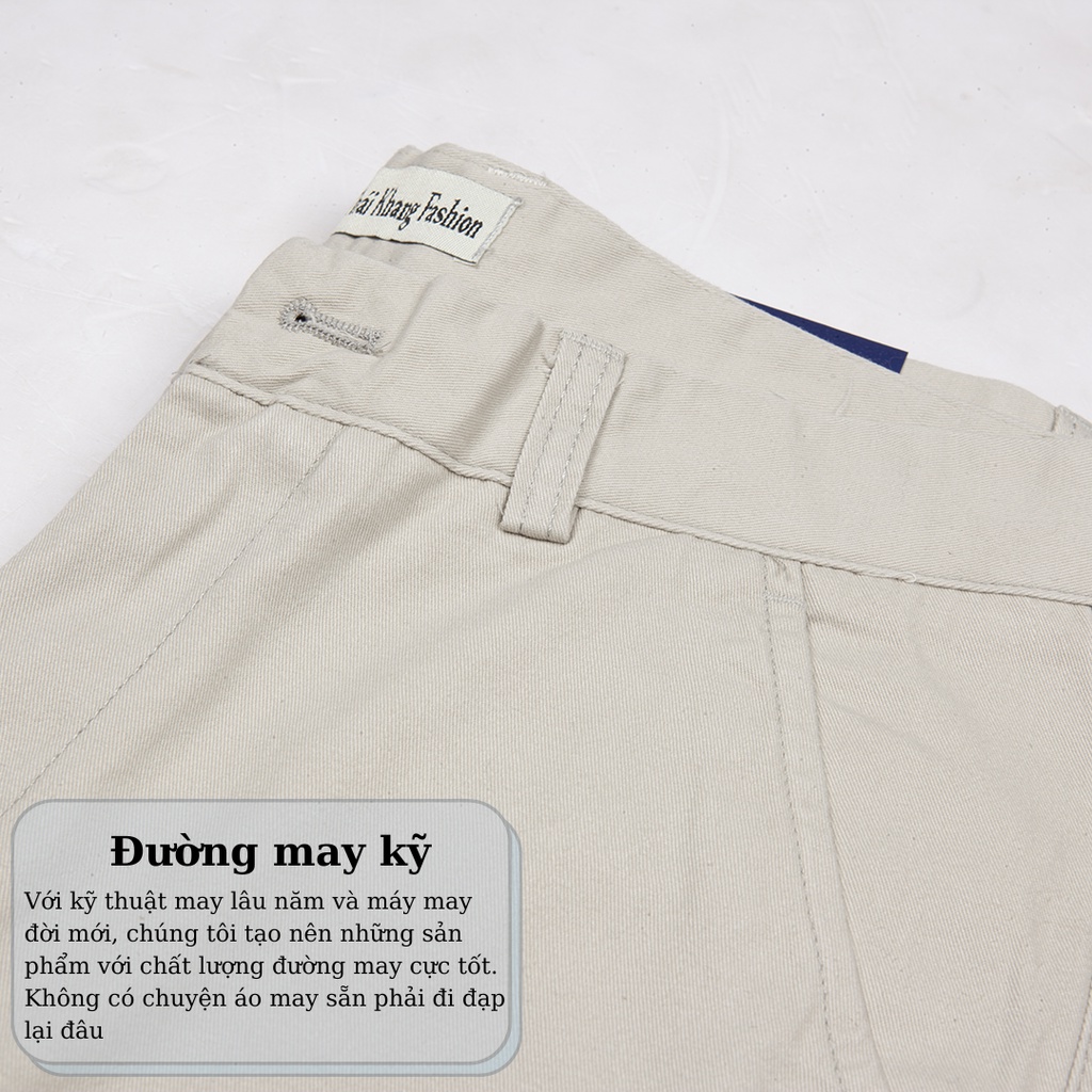Quần short kaki nam THÁI KHANG vải cotton 100% dày mềm QKAKI13 | BigBuy360 - bigbuy360.vn