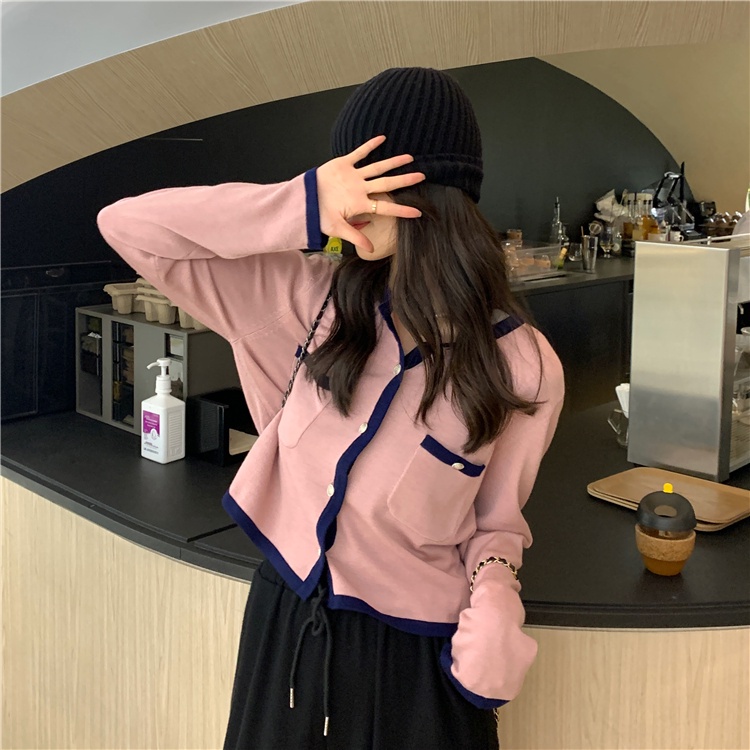 Áo Cardigan Dệt Kim Mỏng Tay Dài Dáng Ngắn Phong Cách Hàn Quốc Cho Nữ | BigBuy360 - bigbuy360.vn