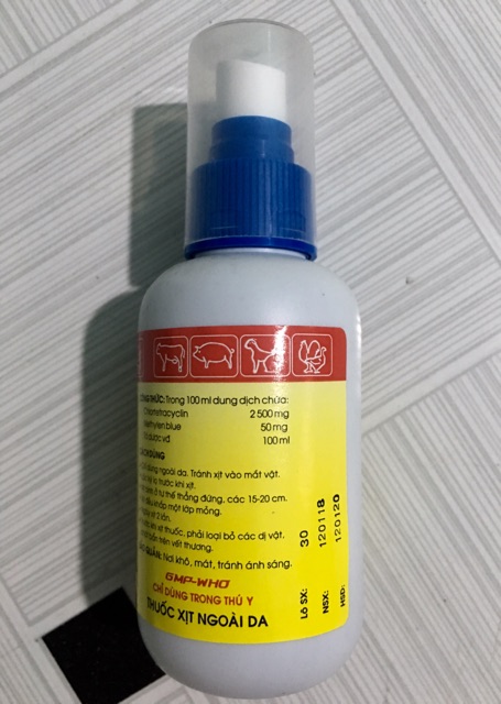 Đặc Tri Tất Cả Các Vết Thương Ngoài Da Derma Spray