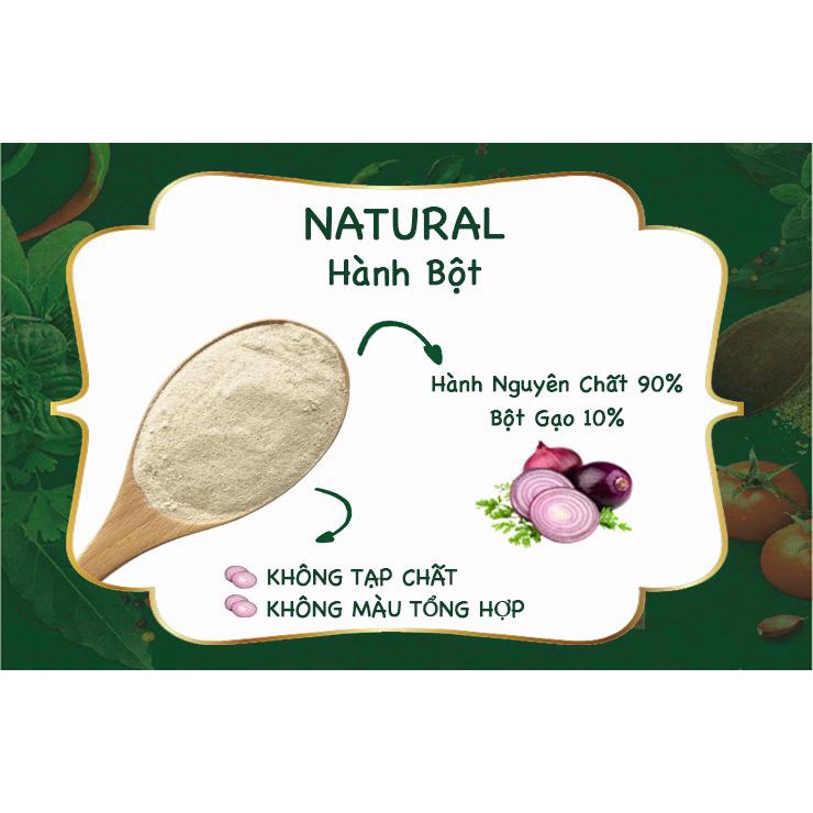 Bột hành Natural Dh Foods gia vị nêm ướp thực phẩm thịt cá thơm ngon 40gr