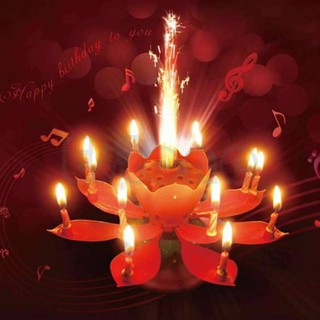 Nến sinh nhật 3D nở hoa phát nhạc loại đẹp