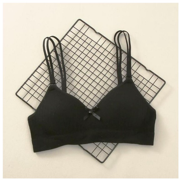 Áo lót bầu không gọng đệm mỏng êm mềm, Áo bralette cài sau dây quai mảnh tháo được tiện lợi