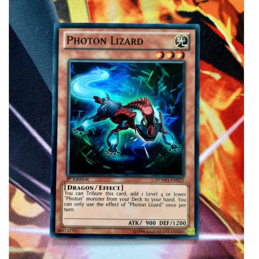 THẺ BÀI YUGIOH- MONSTER- Photon Lizard - NUMH-EN023 - Super Rare 1st