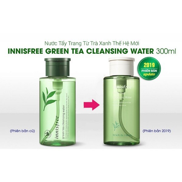 Nước tẩy trang Innisfree Green tea pure cleansing water 300ml