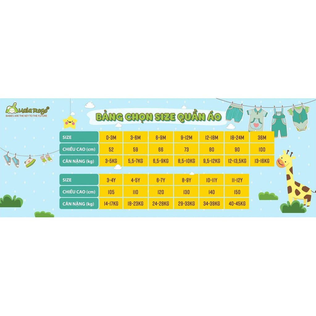 Áo khoác len UalaRogo size Kids từ 4 đến 12 tuổi