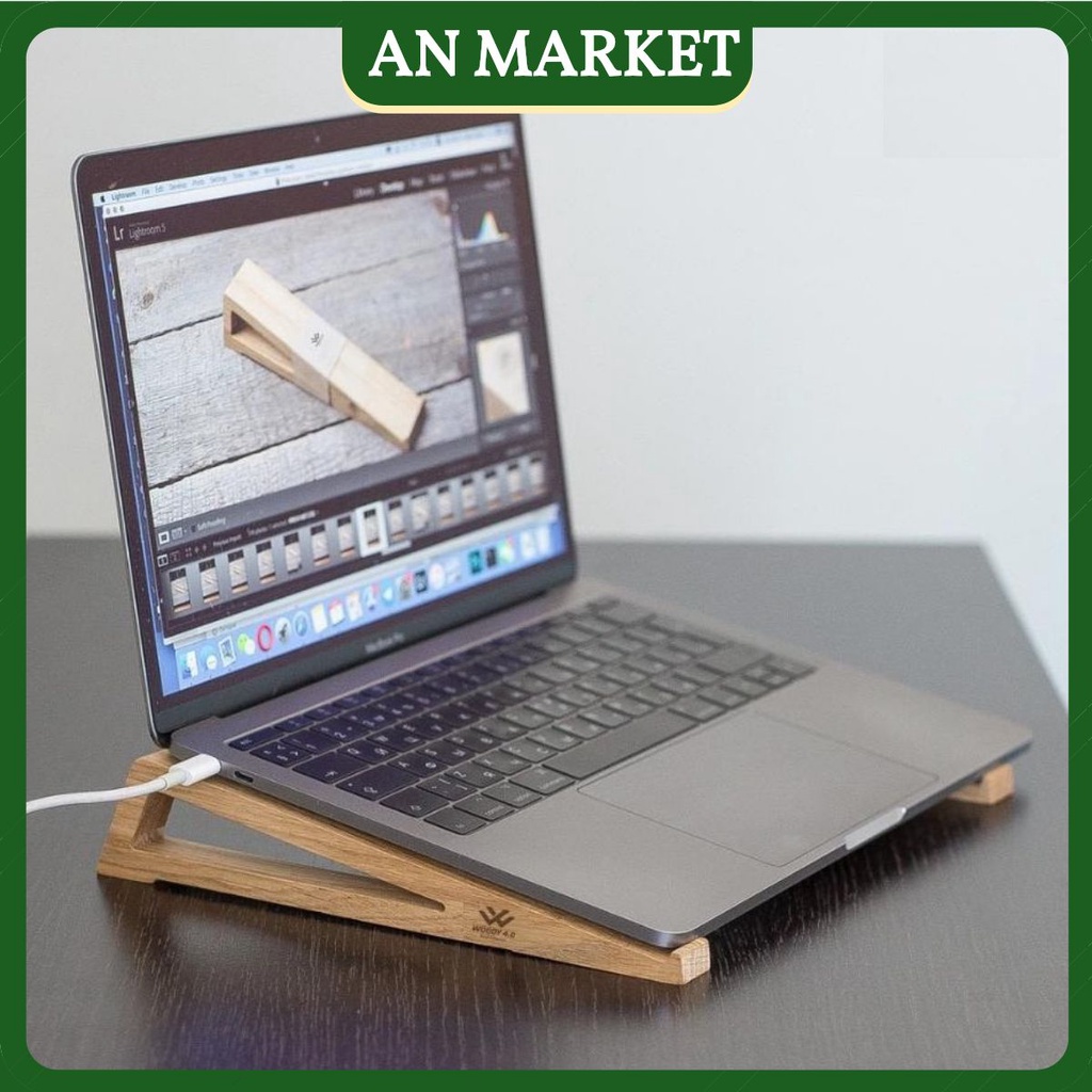 Giá Đỡ Gỗ, Kệ Gỗ, Tản Nhiệt Gỗ Cho Laptop, Macbook Tinh Tế