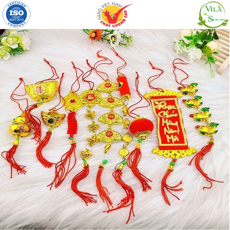 Dây Treo Trang Trí Tết 2024, Liễn Khánh Trang Trí Cây Mai - Cây Đào - Nhà Cửa Đón Tết 2024