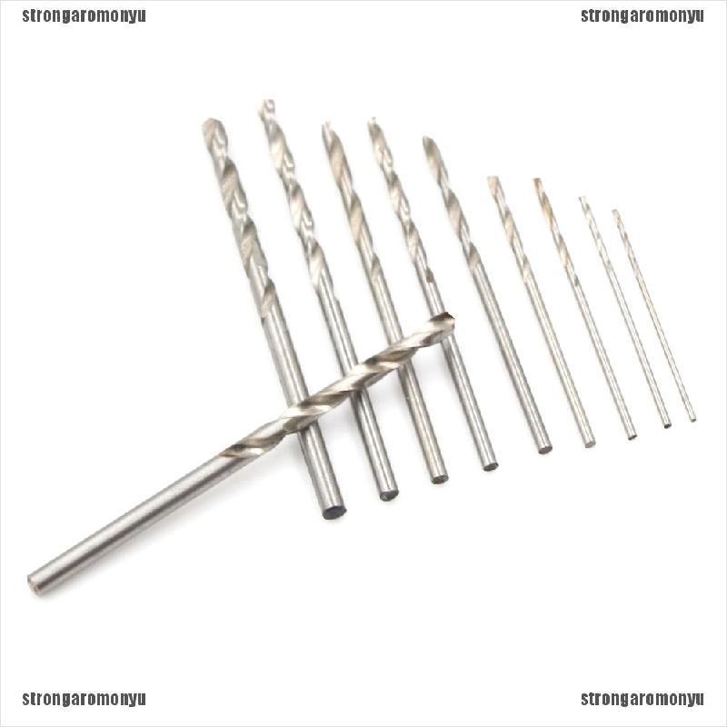 Bộ 10 Mũi Khoan Thép Gió Bọc Titan Tốc Độ Cao