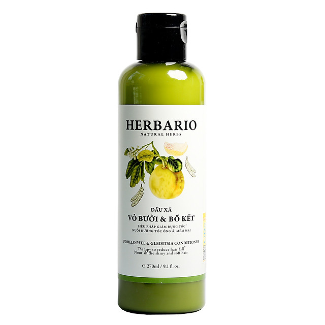 Dầu xả từ vỏ bưởi và bồ kết herbario 270ml