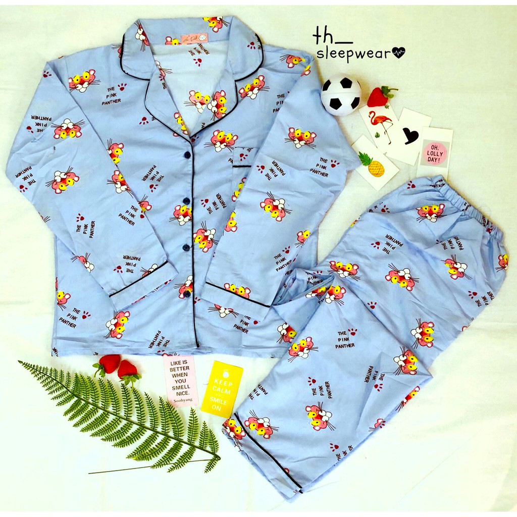 [Loại 1] Bộ Đồ Ngủ Pijama Tay Dài - Quần Dài (Kate) | BigBuy360 - bigbuy360.vn