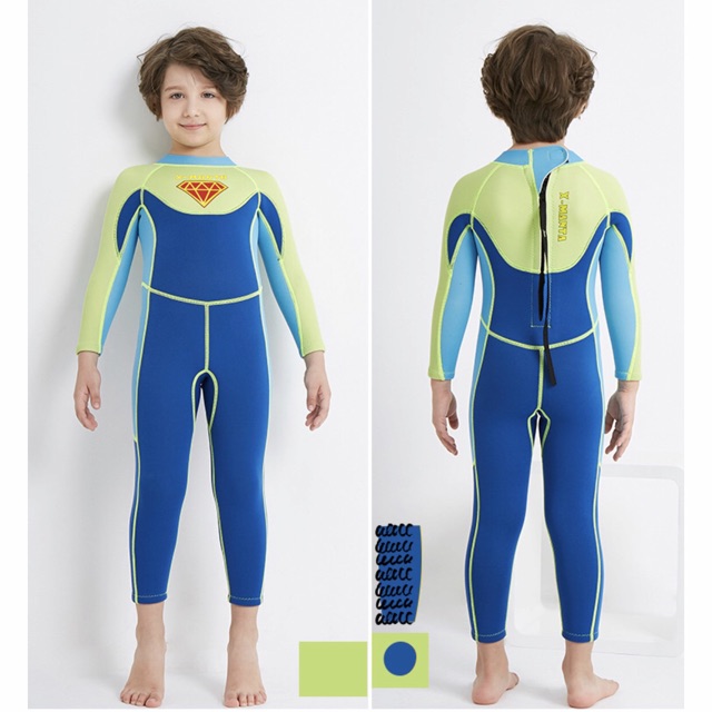 Đồ bơi giữ ấm cho bé trai dày 2,5mm, hiệu Dive & Sail 10-37kg , đồ lặn cho nam , đồ bơi không thấm nước
