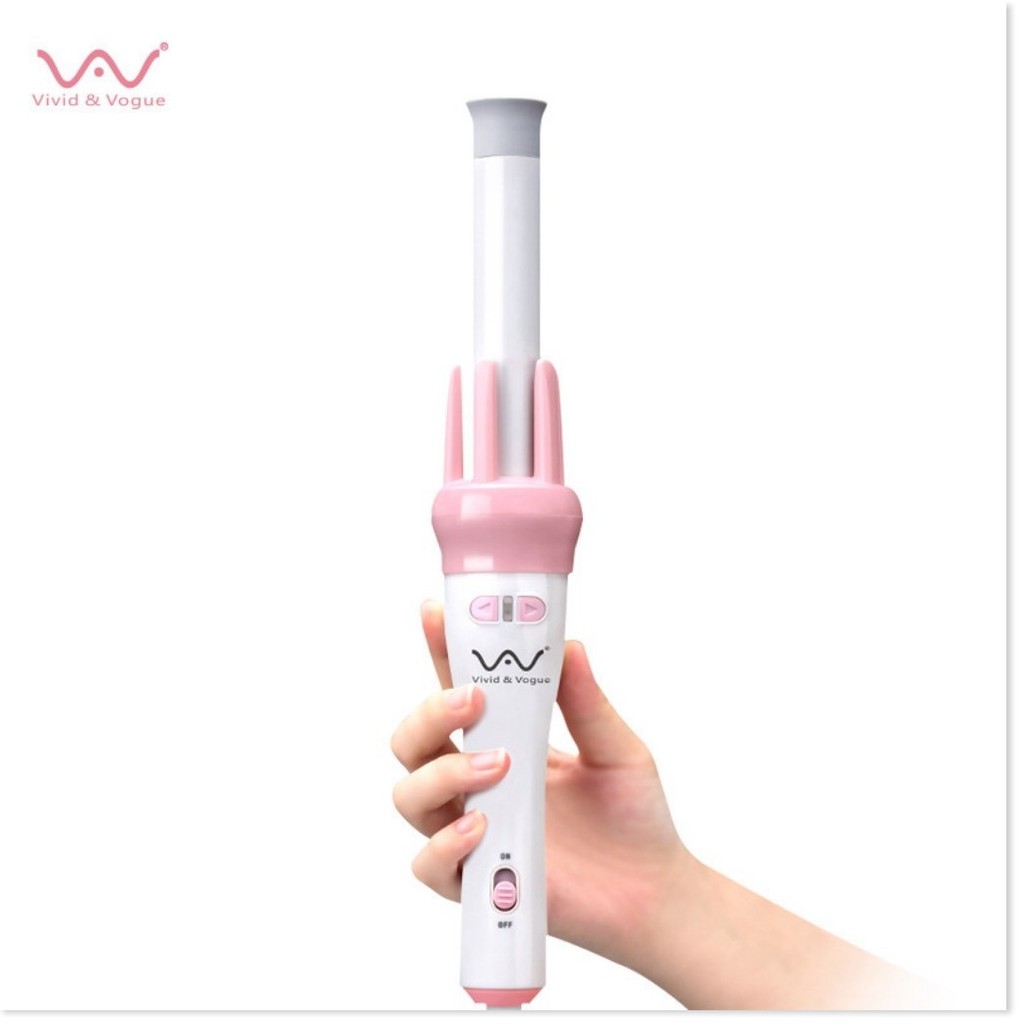 Máy Uốn Tóc  Máy Làm Tóc Máy Làm Xoăn Tự Động Xoay 360 Độ Hàng Chính Hãng VIVID & VOGUE Bảo Hành 6 Tháng