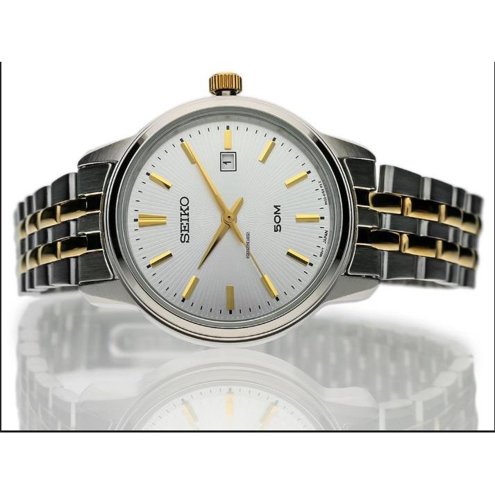 Đồng hồ Nữ Seiko Regular SUR661P1 dây thép, mặt kính Hardlex (Kính cứng) thanh lịch
