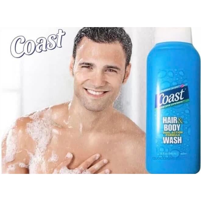 [Hàng trả order, không có dư] SỮA TẮM GỘI COAST 2 IN 1 FOR MEN