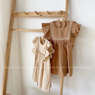 váy đũi vintage phong cách hàn quốc