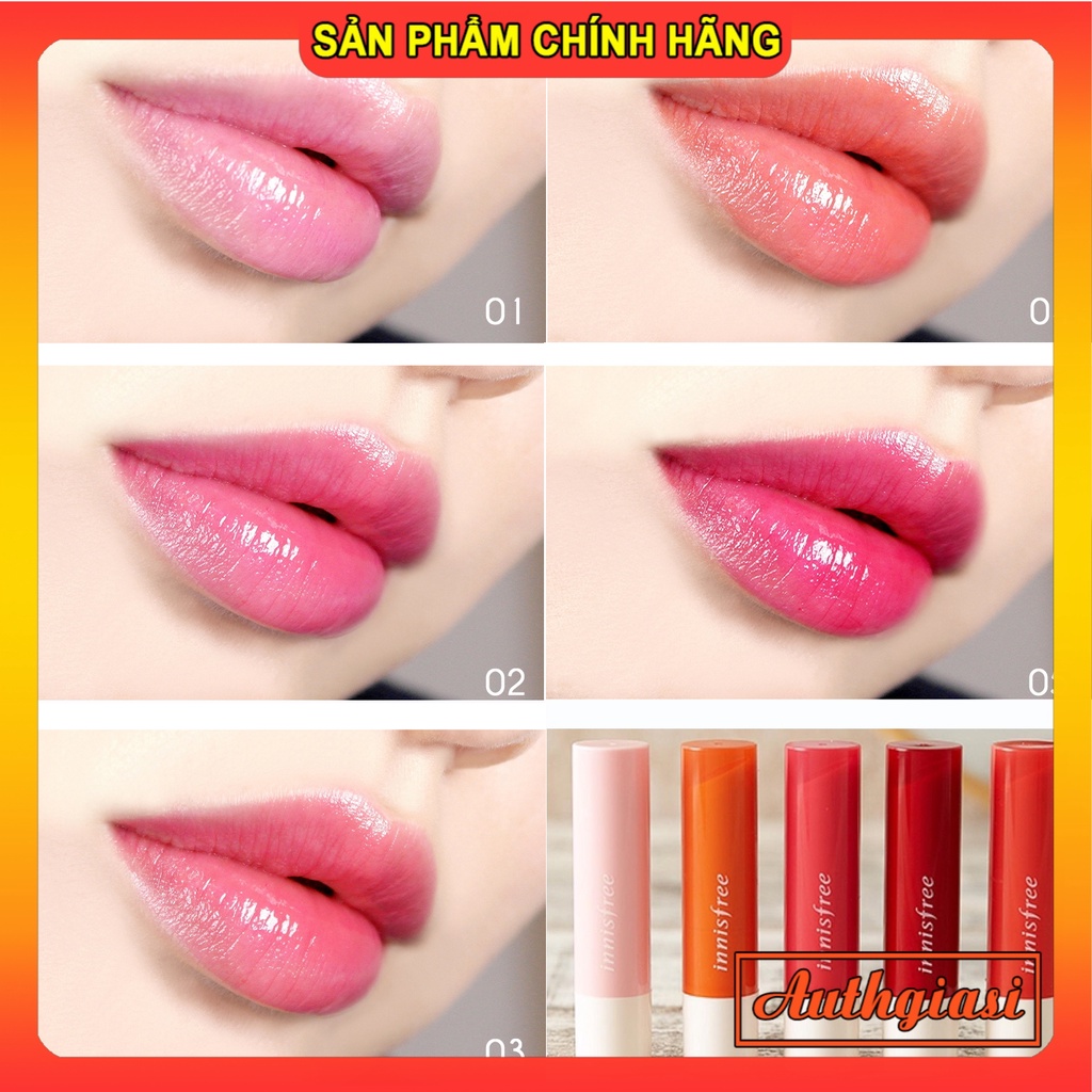 Son Dưỡng Môi Có Màu Innisfree Glow Tint Lip Balm Đa Dạng Màu Sắc Cho Bạn Đôi Môi Rạng Rỡ Đầy Sức Sống