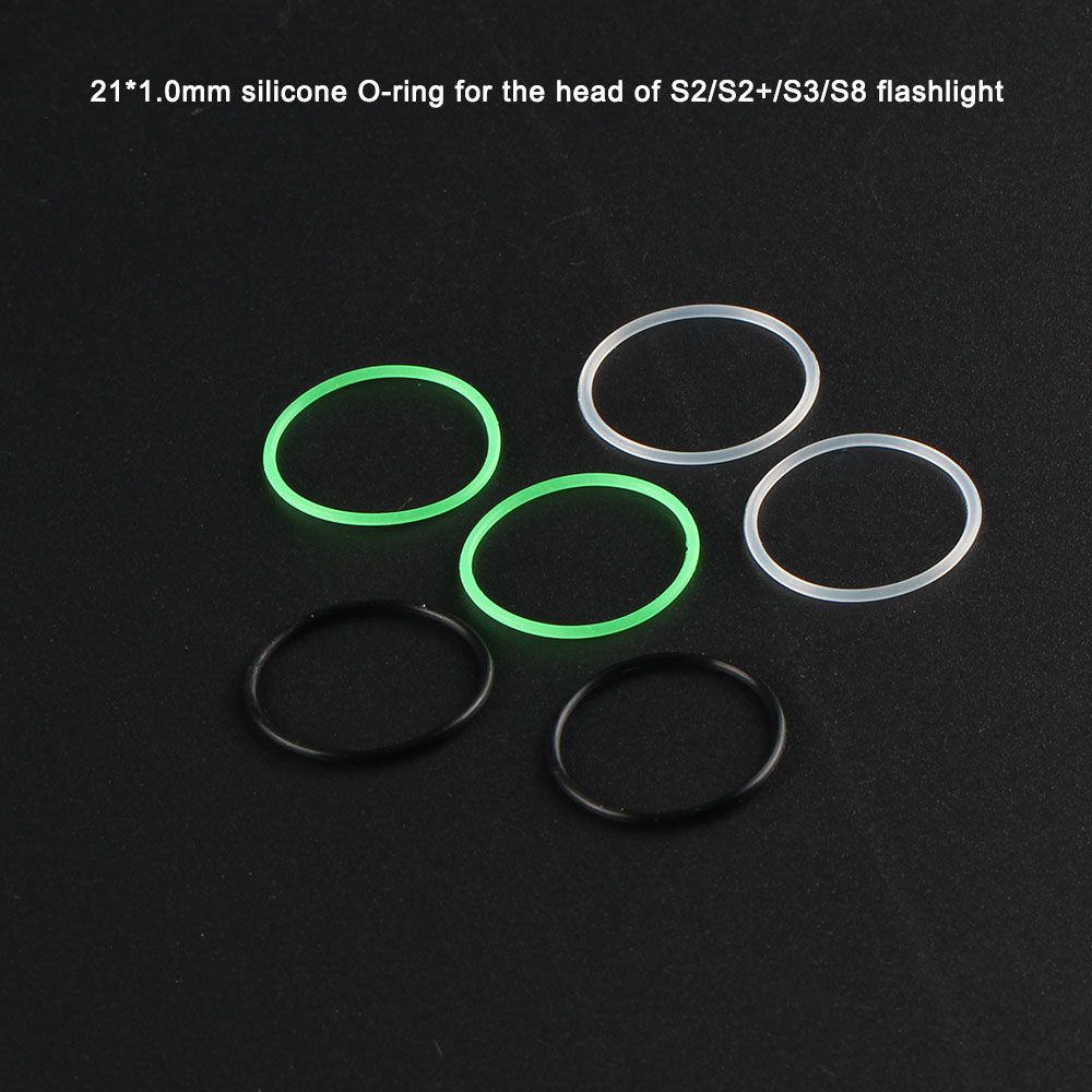 Vòng Đệm Silicone 21 * 1.0mm Chống Nước Cho Đèn Pin Convoy S2 / S2 + / S3 / S8