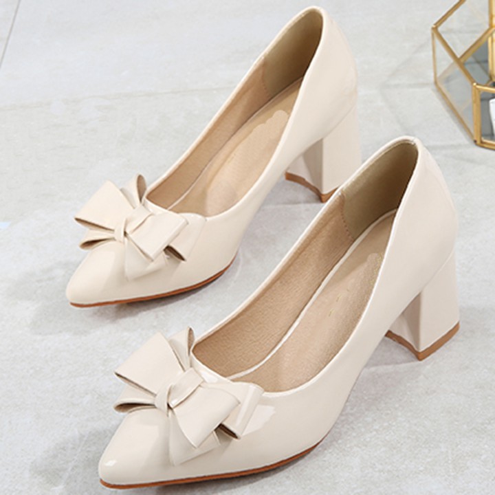 Giày công sở đính nơ sang trọng ĐẶT BIỆT CÓ size lớn 40 41 42 43 44