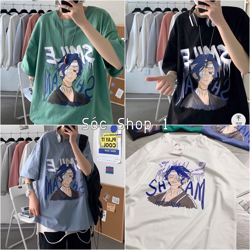 [RẺ VÔ ĐỊCH Áo Thun Unisex SMILE Full 4 Màu (Hàng Chuẩn)