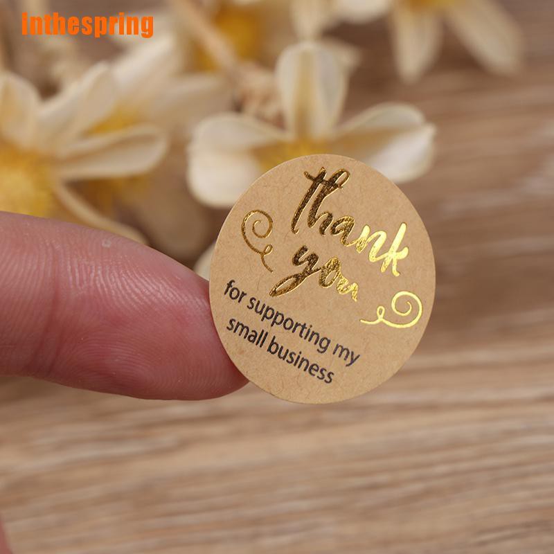 Bộ 500 Miếng Dán Trang Trí in Chữ Thank you for my Work in