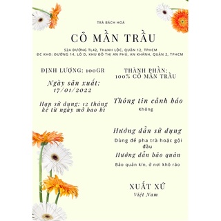 Cỏ mần trầu khô 100gram