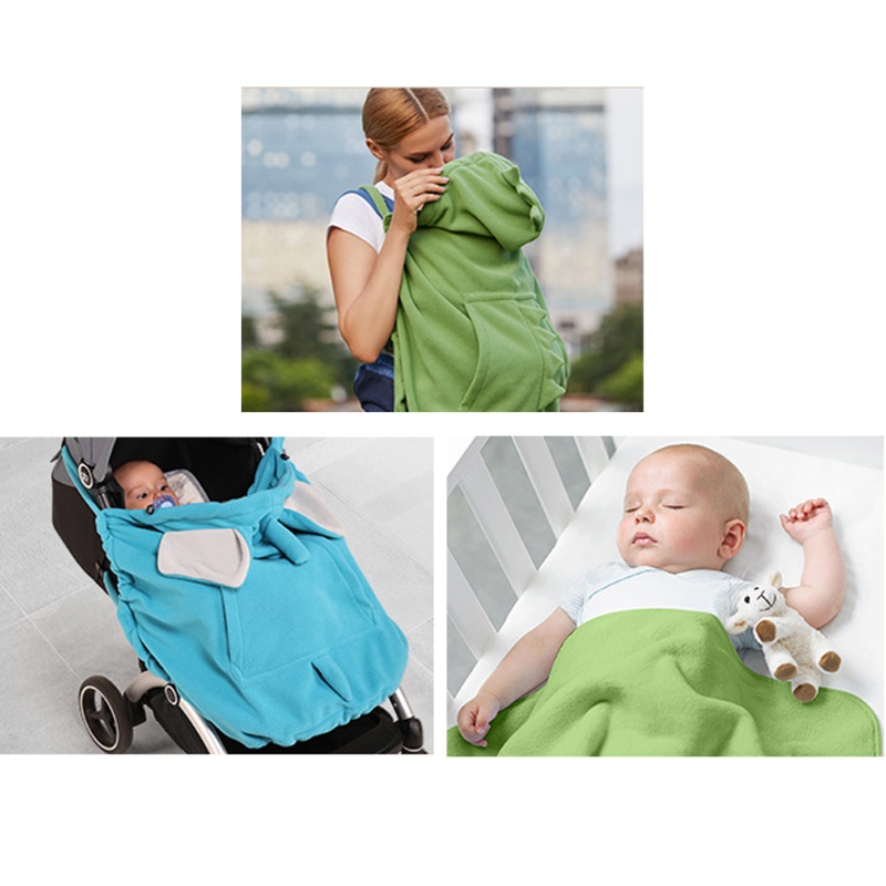 Vỏ Bọc Xe Đẩy Em Bé Có Nón Dày Dặn Chống Gió Họa Tiết Hoạt Hình