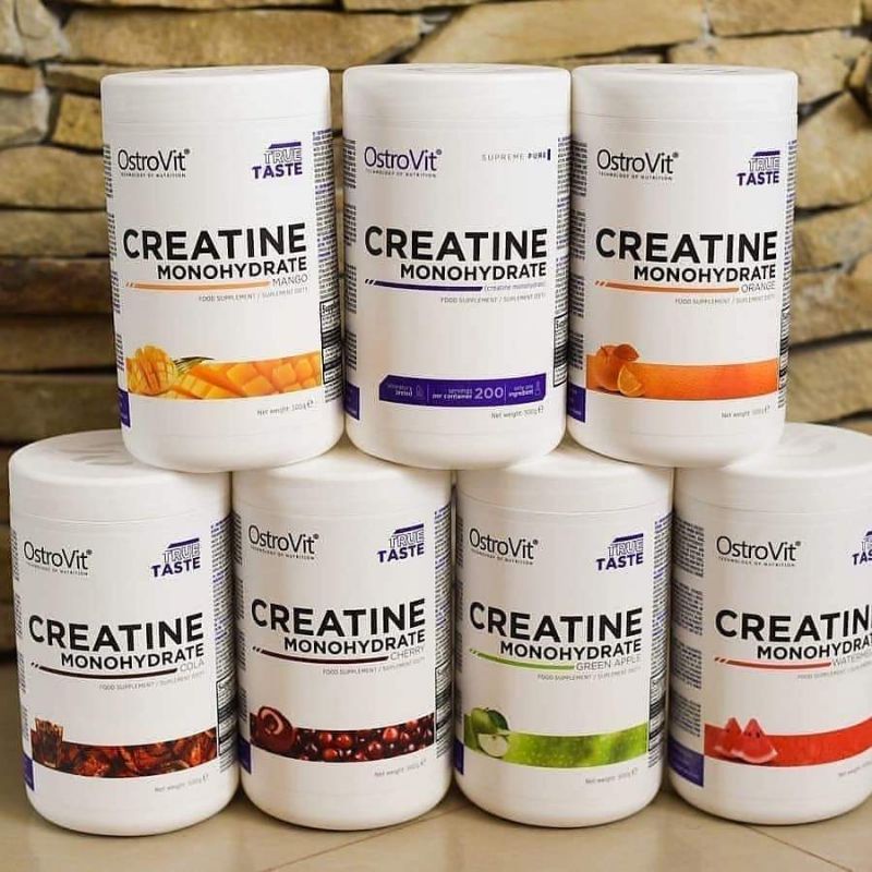 Ostrovit Creatine Monohydrate Tăng cơ tăng sức mạnh nhiều mùi vị 100 serving