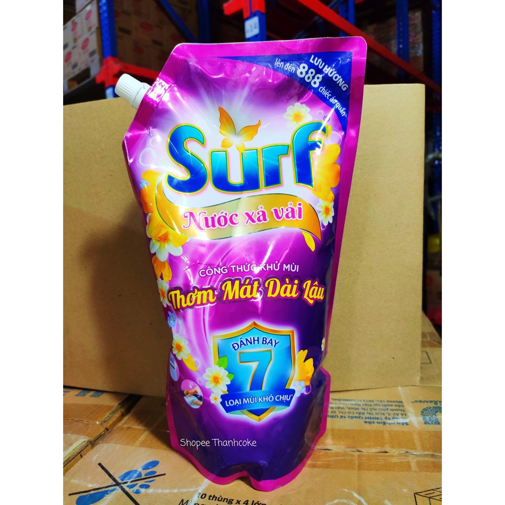 (MỚI) Nước Xả Vải SURF 1.6l Khử Mùi Hương Hoa Lan Tỏa và Hương Hoa Lôi Cuốn