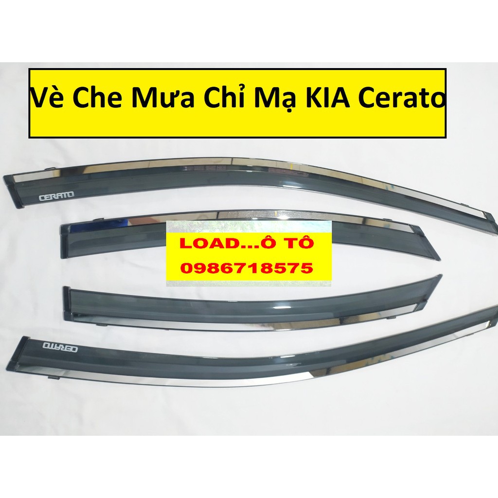 VÈ CHE MƯA XE KIA CERATO 2019-2021 chỉ mạ Cao Cấp