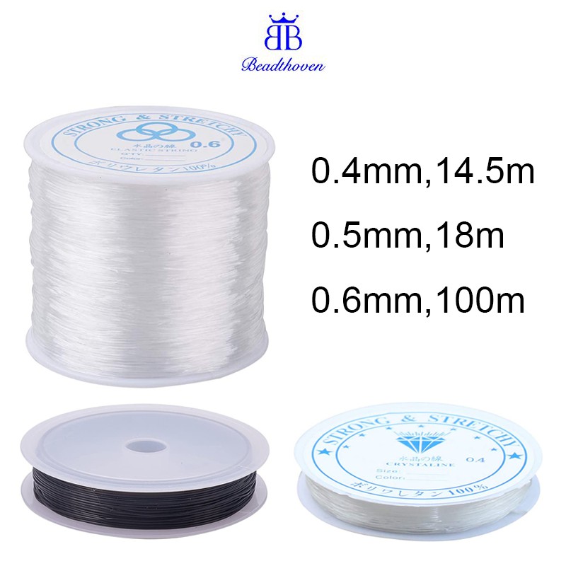 Dây lõi pha lê co giãn 14.5m ~ 18m 0.4 ~ 0.5mm chuyên dụng tự làm trang sức