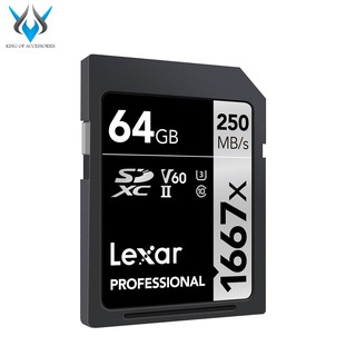 Thẻ nhớ SD Lexar 1667x 64GB 250Mb/s